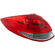 Driver Side Tail Light, with Bulb, Halogen, Clear and Red Lens