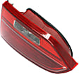 Passenger Side, Inner Tail Light, with Bulb, Halogen, Clear and Red Lens