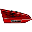 Driver Side, Inner Tail Light, with Bulb, Halogen, Clear and Red Lens