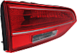 Driver Side, Inner Tail Light, with Bulb, Halogen, Clear and Red Lens