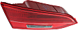 Driver Side, Inner Tail Light, with Bulb, Halogen, Clear and Red Lens