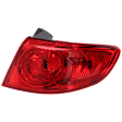 Passenger Side, Outer Tail Light, with Bulb, Halogen, Red Lens