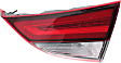 Passenger Side, Inner Tail Light, with Bulb, LED, Clear and Red Lens