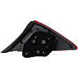 Driver Side Tail Light, with Bulb, Halogen, Clear and Red Lens, Sedan, Except Hybrid, CAPA CERTIFIED