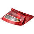 Passenger Side Tail Light, with Bulb, Halogen, Clear and Red Lens, Coupe