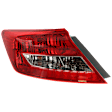 2013 Honda Civic LX - Driver Side Halogen Tail Light, With bulb(s), 2-Door, OE Replacement, Coupe