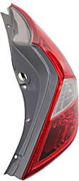 Passenger Side Tail Light, with Bulb, Halogen, Clear and Red Lens, Hatchback
