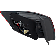 Passenger Side, Outer Tail Light, with Bulb, Halogen, Red Lens, Production Date From December 17 2007