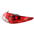 Passenger Side Tail Light, with Bulb, Halogen, Clear and Red Lens, Sedan, CAPA CERTIFIED