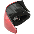 Passenger Side Tail Light, with Bulb, Halogen, Clear and Red Lens, Sedan, CAPA CERTIFIED