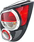 Passenger Side Tail Light, with Bulb, Halogen, Clear and Red Lens, Hatchback, CAPA CERTIFIED