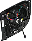 Driver Side Tail Light, with Bulb, Halogen, Clear and Red Lens, Hatchback