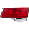 Passenger Side, Inner Tail Light, with Bulb, Halogen, Clear and Red Lens