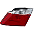 Passenger Side, Inner Tail Light, with Bulb, Halogen, Clear and Red Lens, Sedan, EX/LX/Sport Models