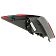 Passenger Side, Outer Tail Light, with Bulb, Halogen, Mounts on Body, EX/LX/Sport Models, 4 Cyl., 2.4L Engine, Sedan