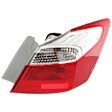 Passenger Side, Outer Tail Light, with Bulb, Halogen, Mounts on Body, EX/LX/Sport Models, 4 Cyl., 2.4L Engine, Sedan, CAPA Certified