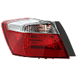 Driver Side, Outer Tail Light, with Bulb, Halogen, Mounts on Body, EX/LX/Sport Models, 4 Cyl., 2.4L Engine, Sedan