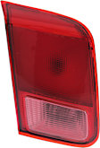 Driver Side, Inner Tail Light, with Bulb, Halogen, Clear and Red Lens, Sedan