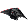 Passenger Side Tail Light, with Bulb, Halogen, Clear and Red Lens, Coupe