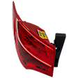 Driver Side, Outer Tail Light, with Bulb, Halogen, Red Lens, 2.0T Model