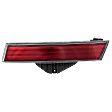 Passenger Side, Inner Tail Light, without Bulb, Halogen, Red Lens, Sedan