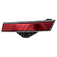 Passenger Side, Inner Tail Light, without Bulb, Halogen, Red Lens, Sedan