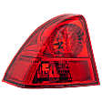Driver Side, Outer Tail Light, without Bulb, Halogen, Red Lens, Sedan, Japan Built Vehicle