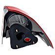 Driver Side, Outer Tail Light, without Bulb, Halogen, Red Lens, Sedan, Japan Built Vehicle
