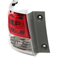 Driver Side, Outer Tail Light, with Bulb, LED, Clear and Red Lens, 6 Cyl., 3.5L Engine, CAPA CERTIFIED