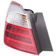 Driver Side, Outer Tail Light, with Bulb, LED, Clear and Red Lens, Sedan, EX-L / Touring Models, Except Hybrid