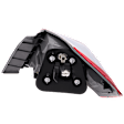 Driver Side, Outer Tail Light, with Bulb, LED, Clear and Red Lens, Sedan, EX-L / Touring Models, Except Hybrid