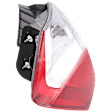 Driver Side, Outer Tail Light, with Bulb, LED, Clear and Red Lens, Sedan, EX-L / Touring Models, Except Hybrid