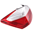 Driver Side, Outer Tail Light, with Bulb, LED, Clear and Red Lens, Sedan, EX-L / Touring Models, Except Hybrid