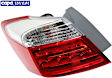 Driver Side, Outer Tail Light, with Bulb, LED, Clear and Red Lens, Sedan, EX-L / Touring Models, Except Hybrid, CAPA CERTIFIED