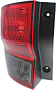 Passenger Side Tail Light, without Bulb, Halogen, Clear and Red Lens, EX/LX Models, 4 Cyl., 2.4L Engine