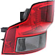 Passenger Side Tail Light, without Bulb, Halogen, Clear and Red Lens, EX/LX Models, 4 Cyl., 2.4L Engine