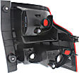 Passenger Side Tail Light, without Bulb, Halogen, Clear and Red Lens, EX/LX Models, 4 Cyl., 2.4L Engine