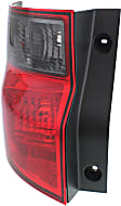 Driver Side Tail Light, without Bulb, Halogen, Clear and Red Lens, EX/LX Models, 4 Cyl., 2.4L Engine