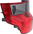 Driver Side Tail Light, without Bulb, Halogen, Clear and Red Lens, EX/LX Models, 4 Cyl., 2.4L Engine