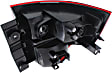 Driver Side Tail Light, without Bulb, Halogen, Clear and Red Lens, EX/LX Models, 4 Cyl., 2.4L Engine