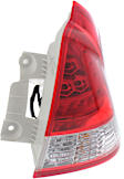 Passenger Side Tail Light, with Bulb, Halogen, Clear and Red Lens, 4 Cyl., 1.3L Engine