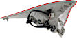 Passenger Side Tail Light, with Bulb, Halogen, Clear and Red Lens, 4 Cyl., 1.3L Engine