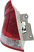 Driver Side Tail Light, with Bulb, Halogen, Clear and Red Lens, 4 Cyl., 1.3L Engine