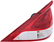 Driver Side Tail Light, with Bulb, Halogen, Clear and Red Lens, 4 Cyl., 1.3L Engine