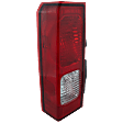 Driver Side Tail Light, without Bulb, Halogen, Clear and Red Lens