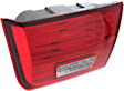Passenger Side, Inner Tail Light, with Bulb, Halogen, Clear and Red Lens