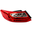 Driver Side Tail Light, with Bulb, Halogen, Clear and Red Lens