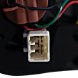 Passenger Side, Outer Tail Light, with Bulb, Halogen, Clear and Red Lens, Standard Type, Except Hybrid Model