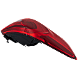 Driver Side, Outer Tail Light, with Bulb, Halogen, Clear and Red Lens, Standard Type, Except Hybrid Model