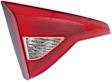 Driver Side, Inner Tail Light, with Bulb, Halogen, Clear and Red Lens